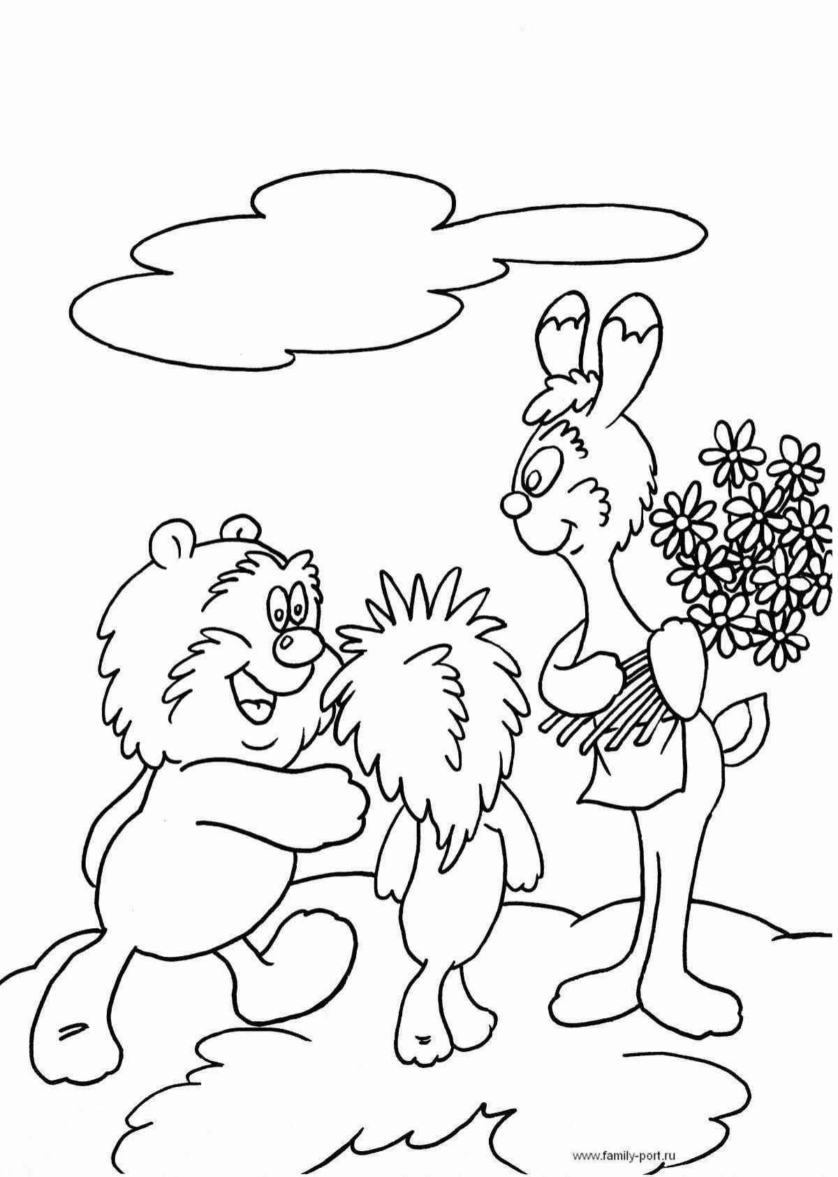 Fun tryam hello coloring page