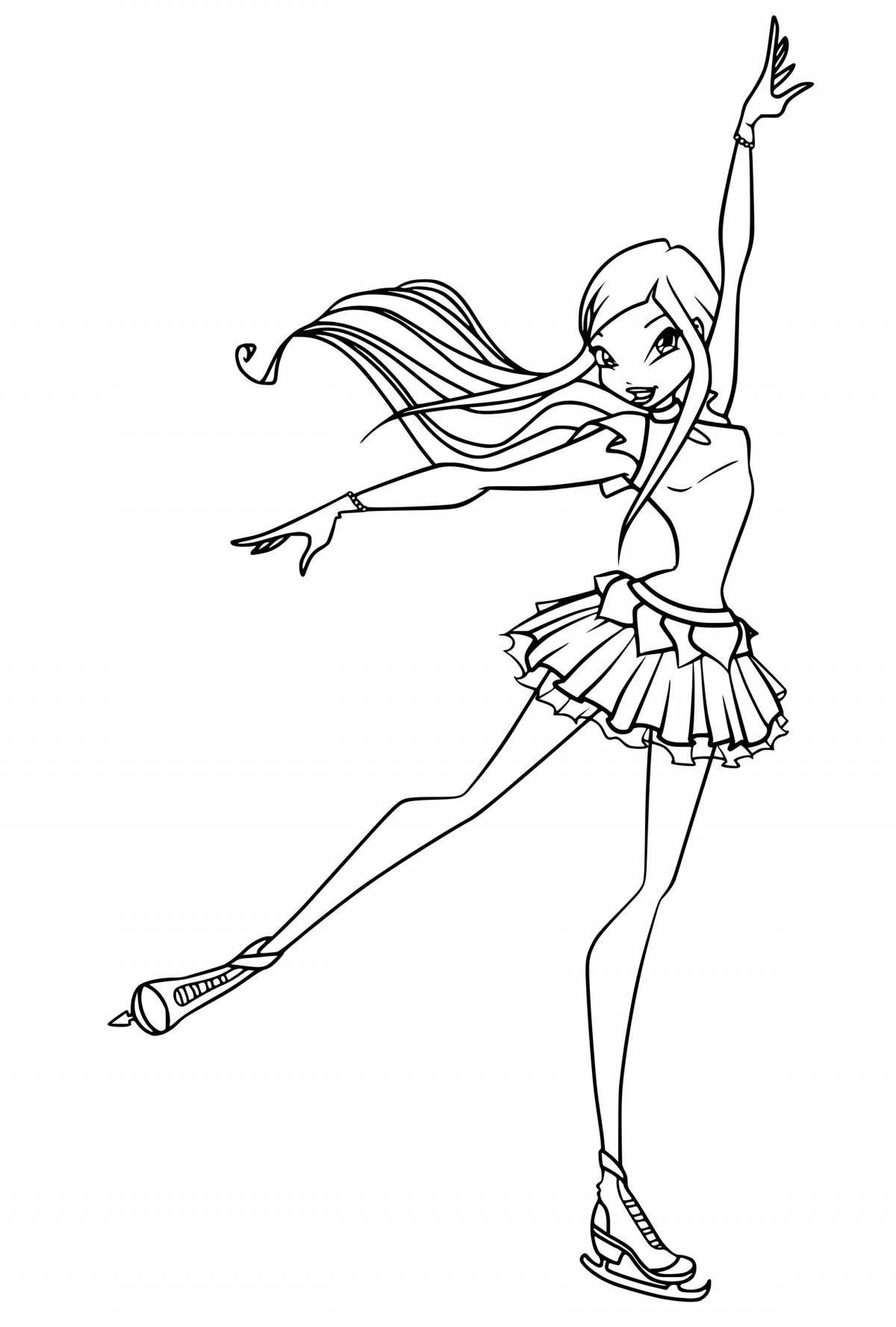 Charming winx roxy coloring book