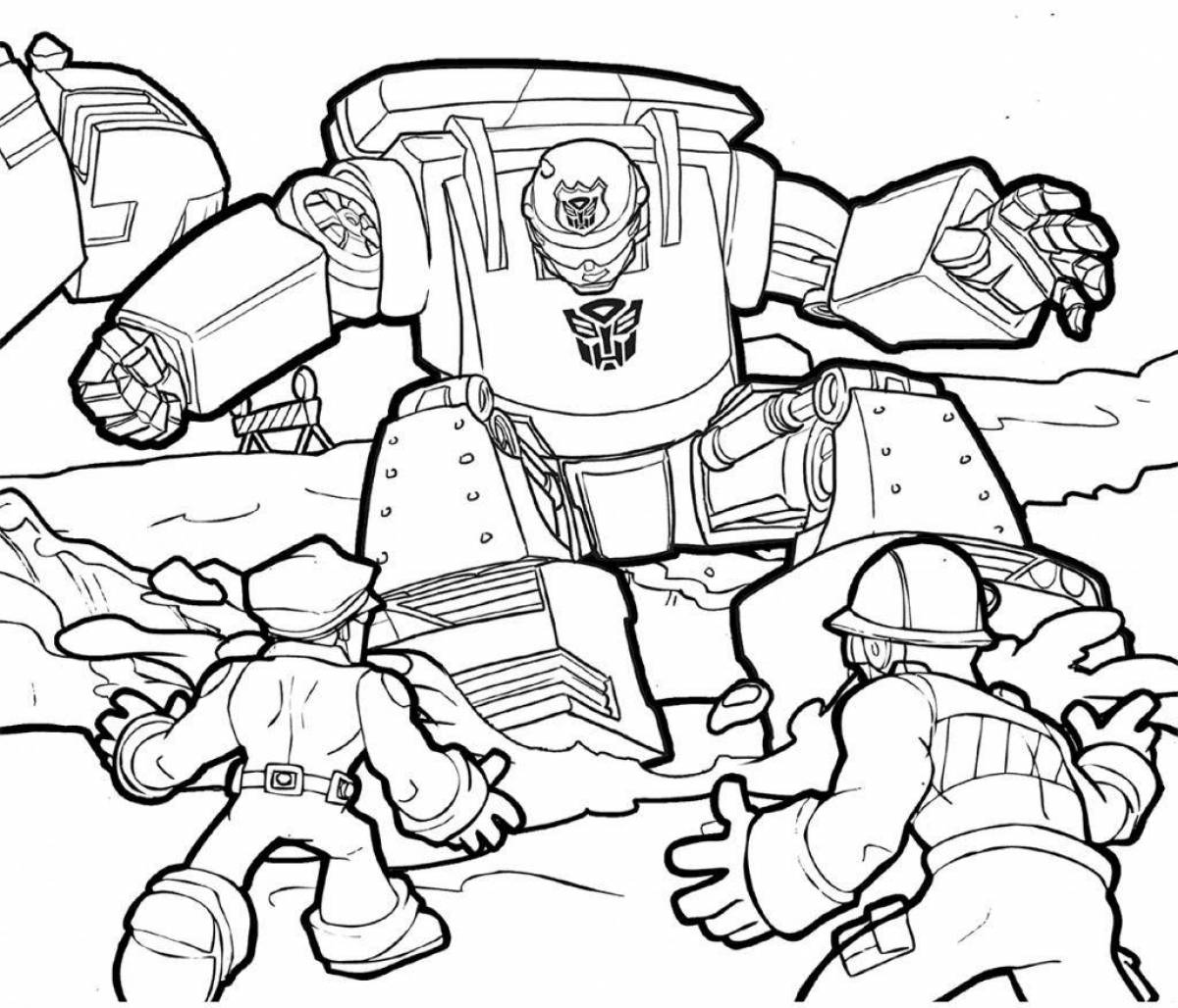Coloring book bright boogie-bot