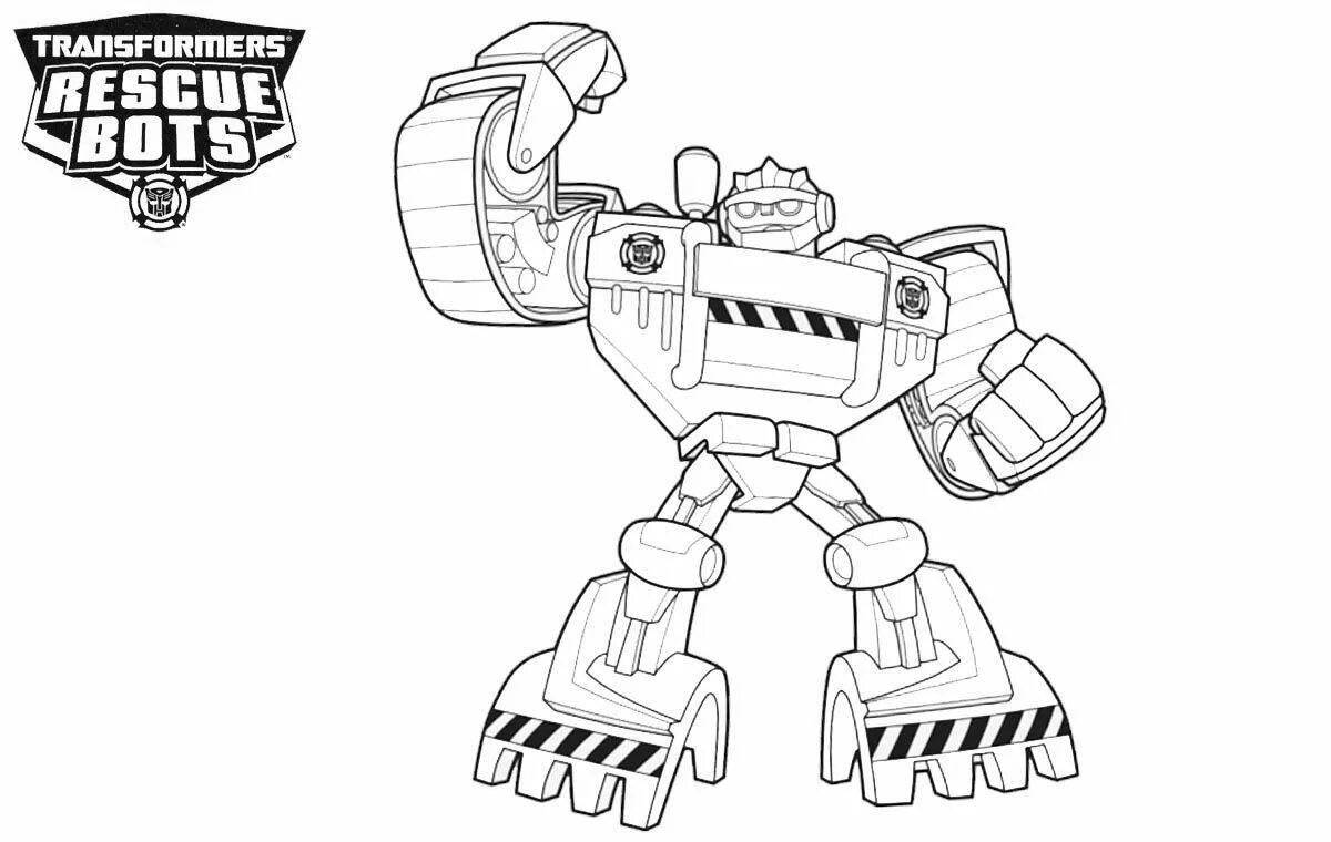 Attractive boogie bot coloring book