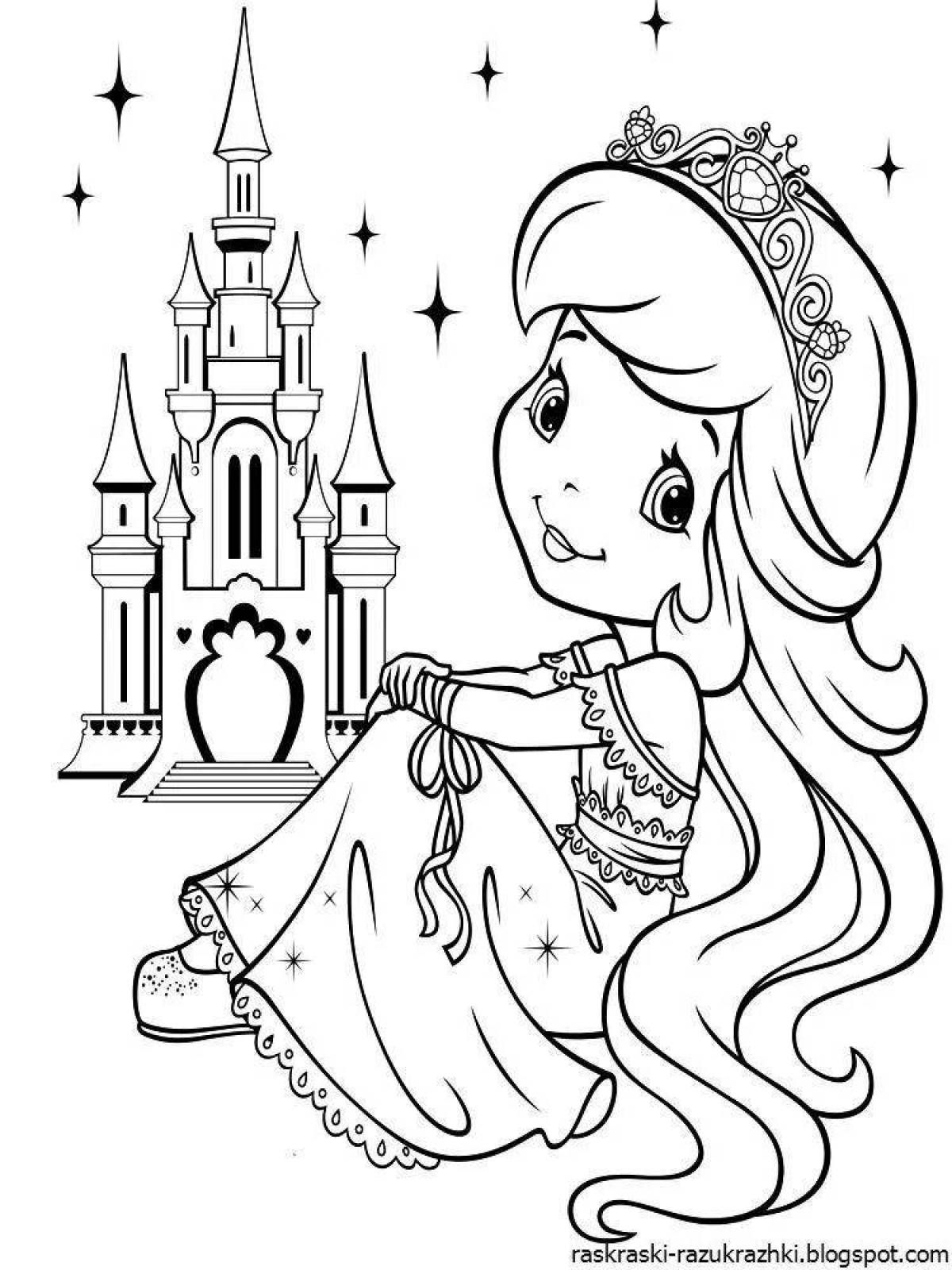 Amazing little princess coloring book