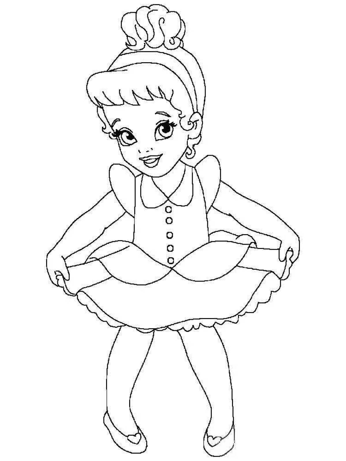 Blissful little princess coloring book