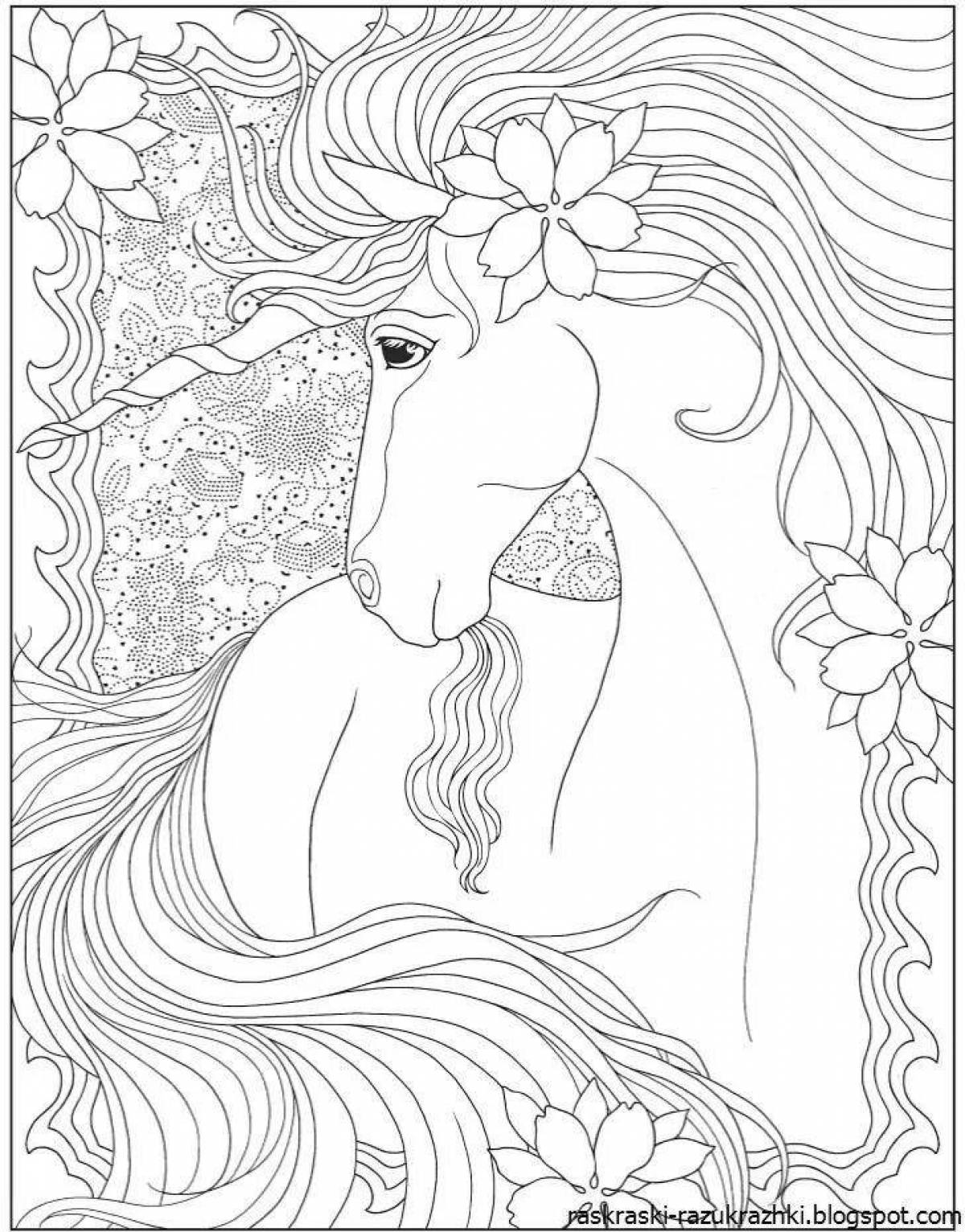 Fun coloring unicorn complex