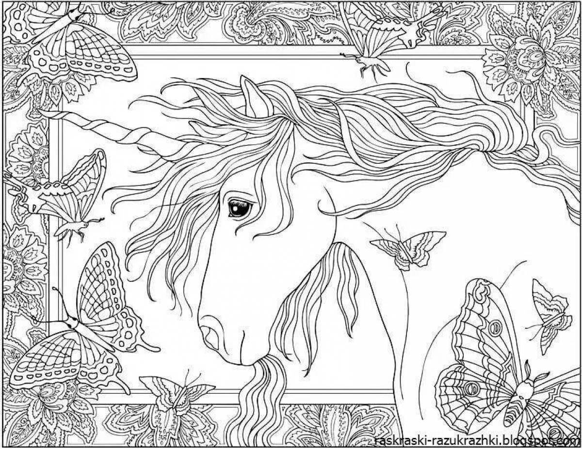 Playful coloring unicorn complex