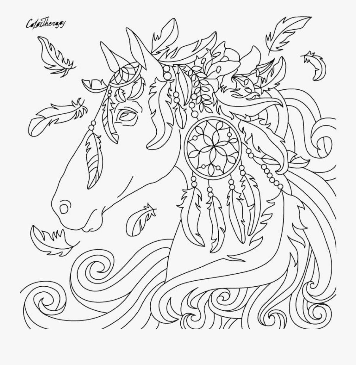 Intricate coloring unicorn complex