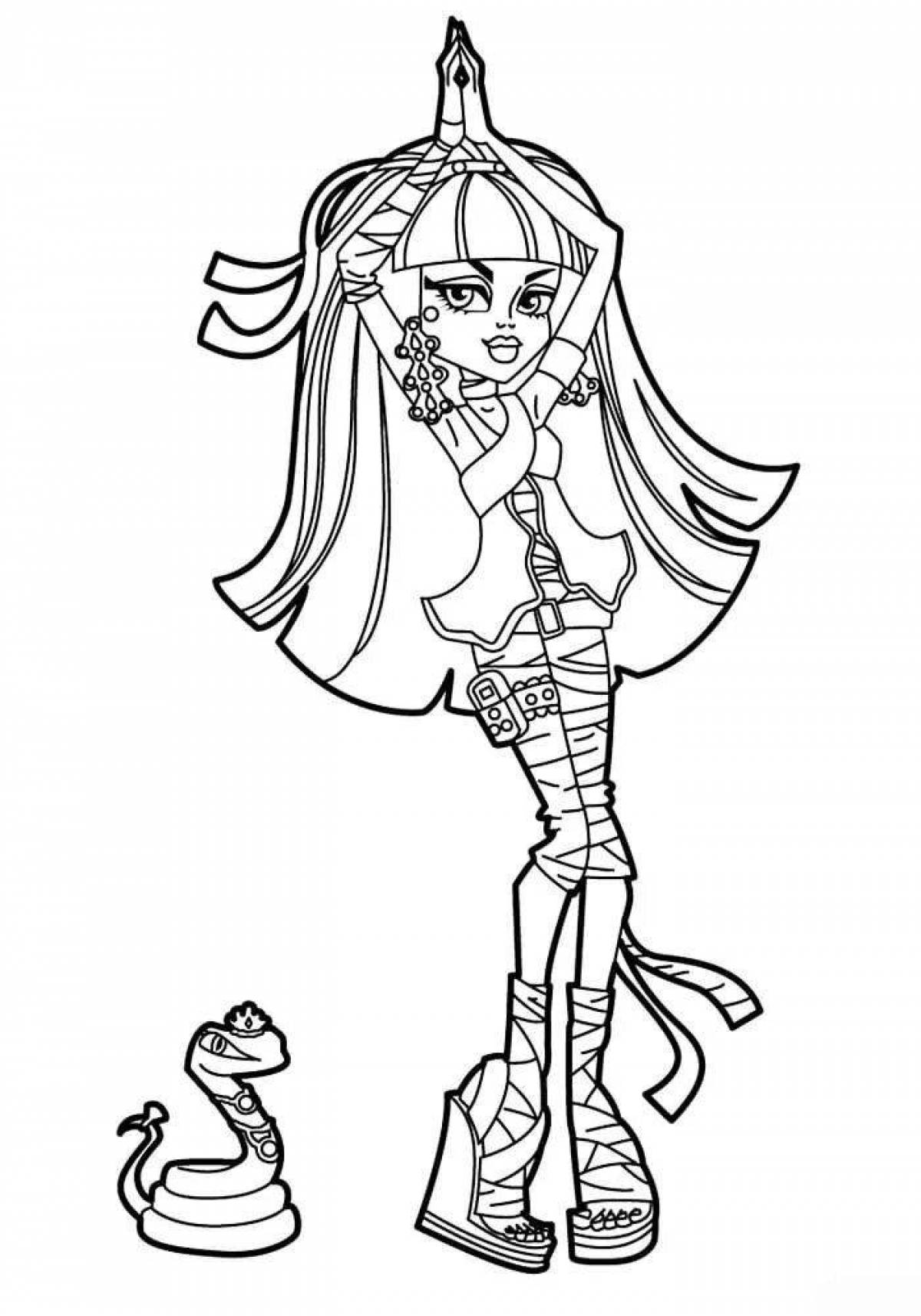 Cute monster high coloring book