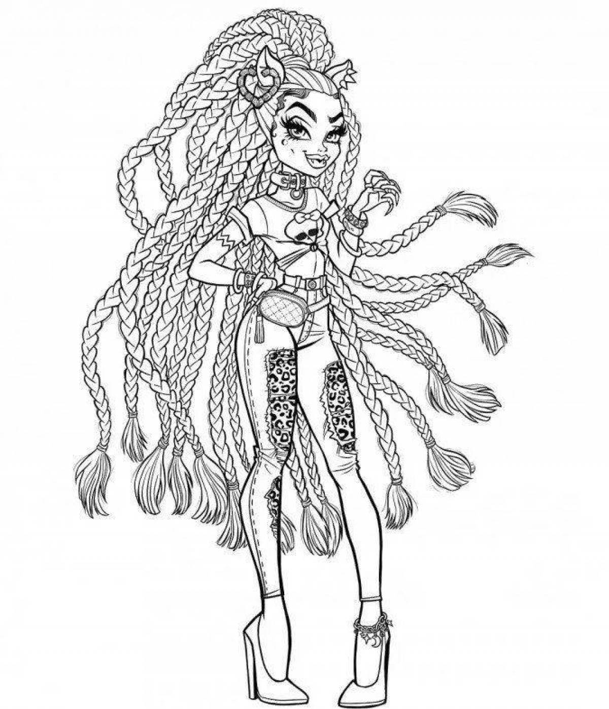 Charming monster high coloring book