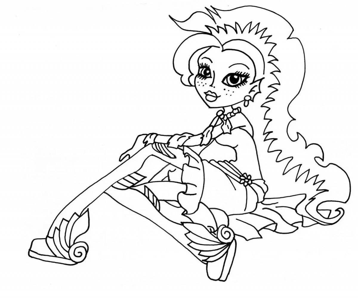 Monster high bright coloring