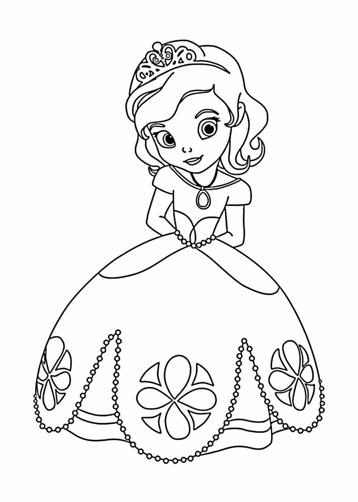 Amazing little princess coloring pages