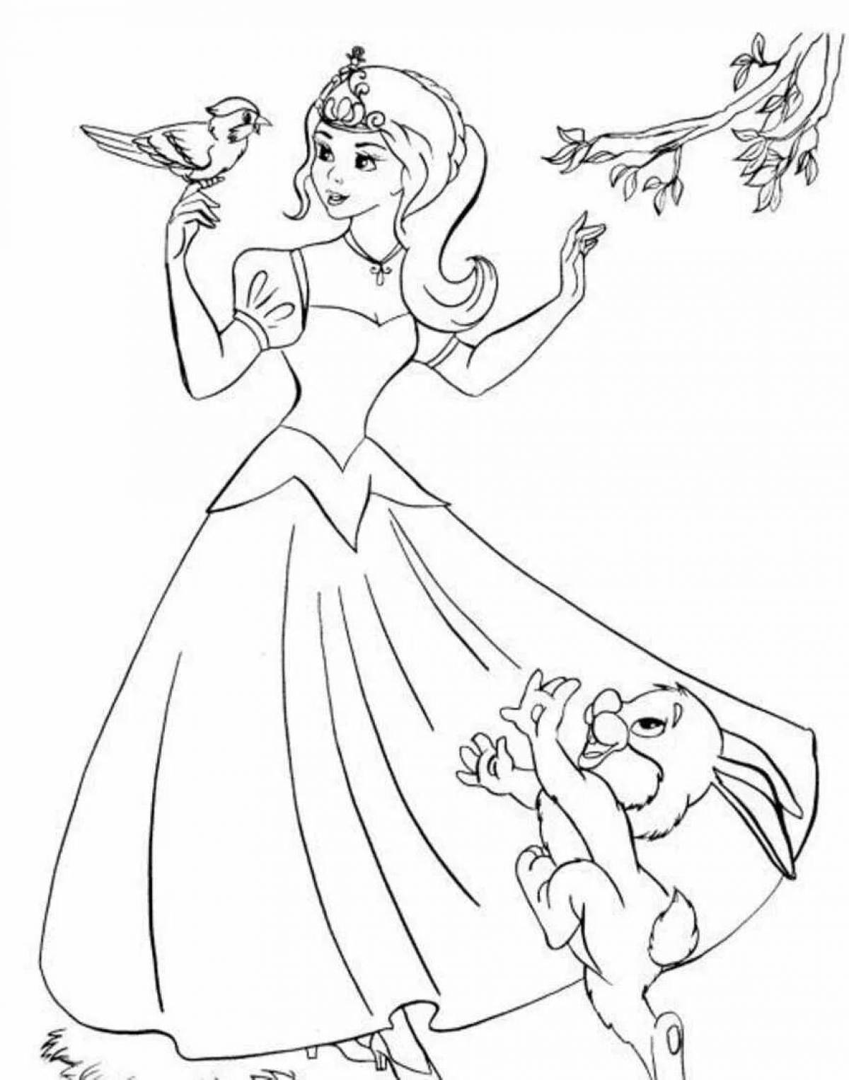 Great little princesses coloring book