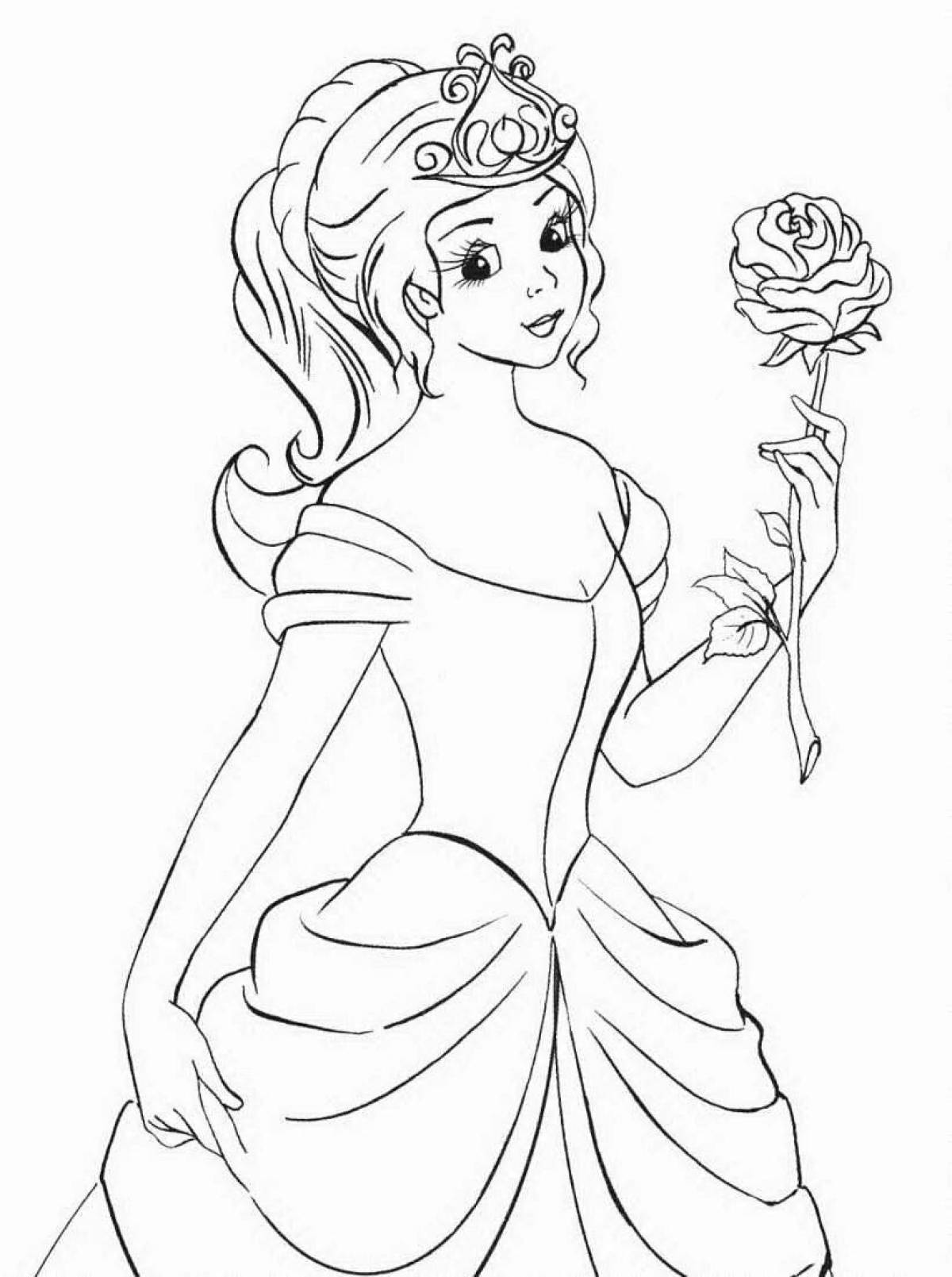 Sweet princess coloring pages