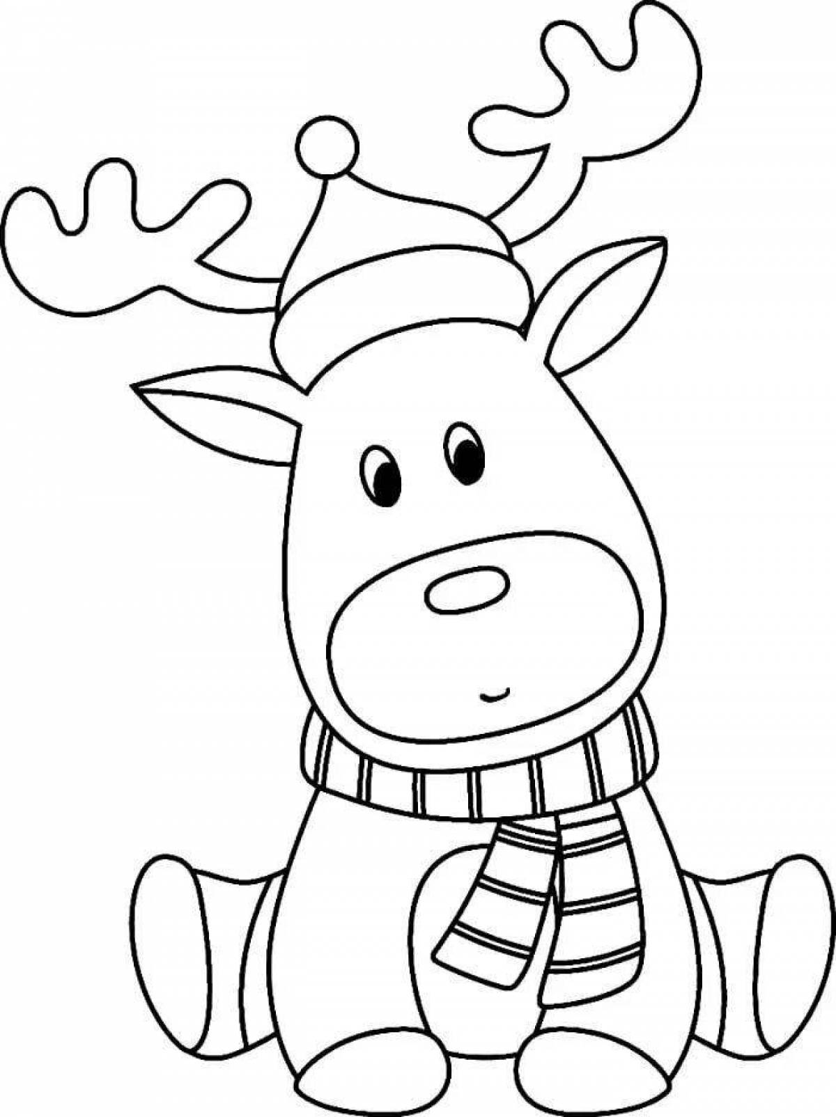 Playful Christmas reindeer