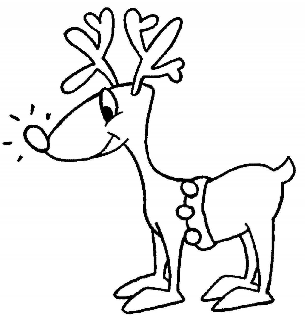 Rampant Christmas deer