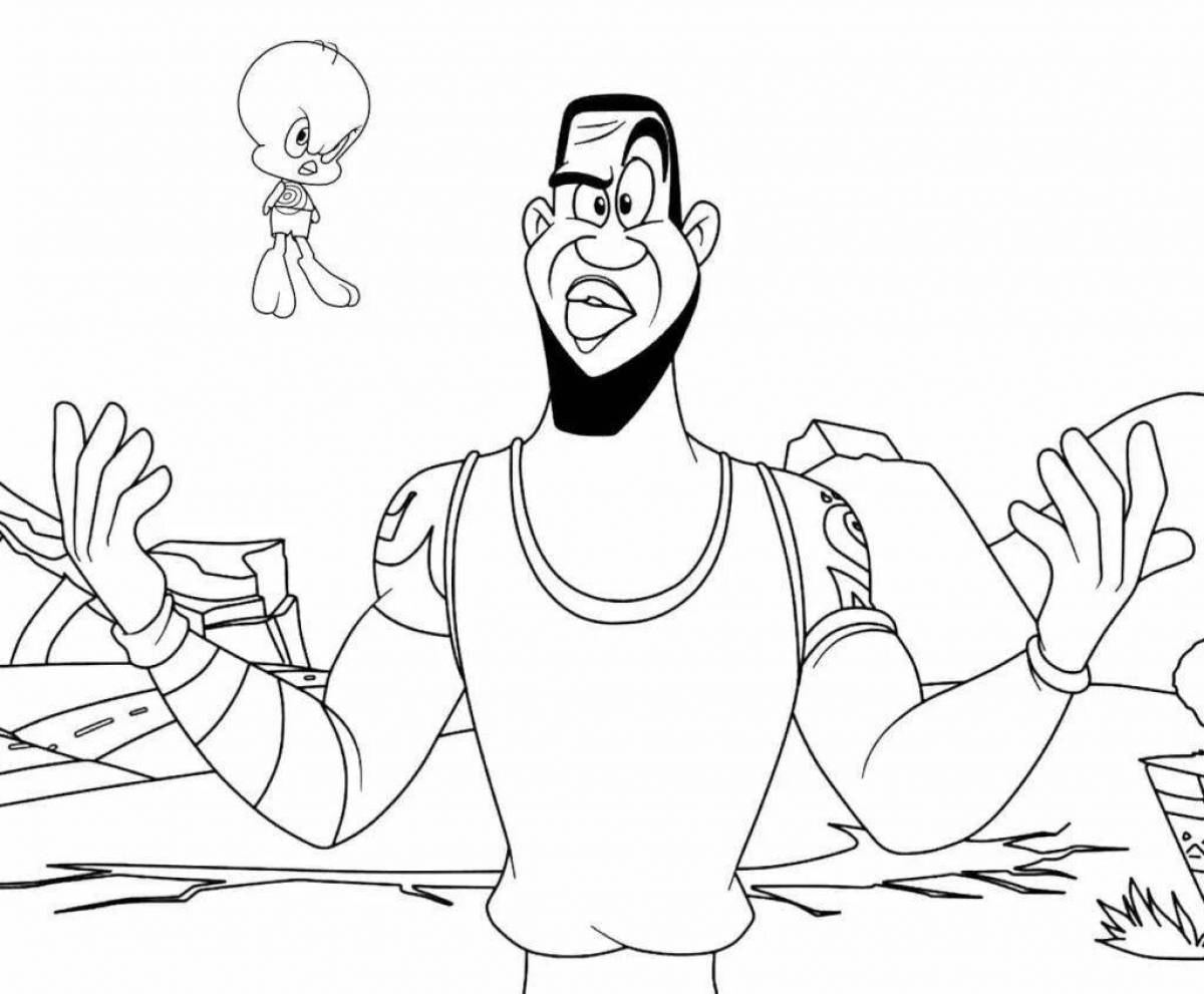 Space Jam coloring page