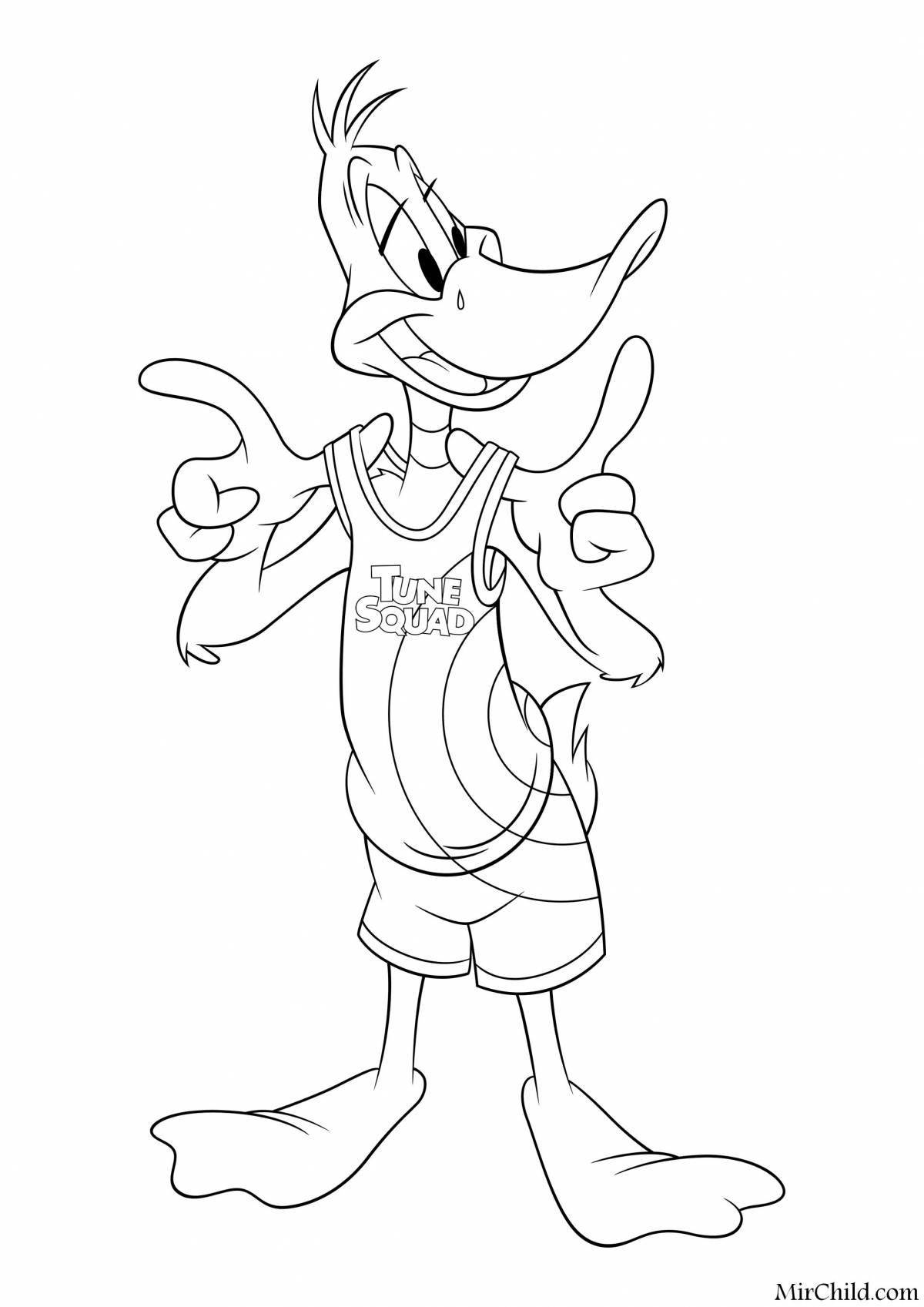 Great space jam coloring page