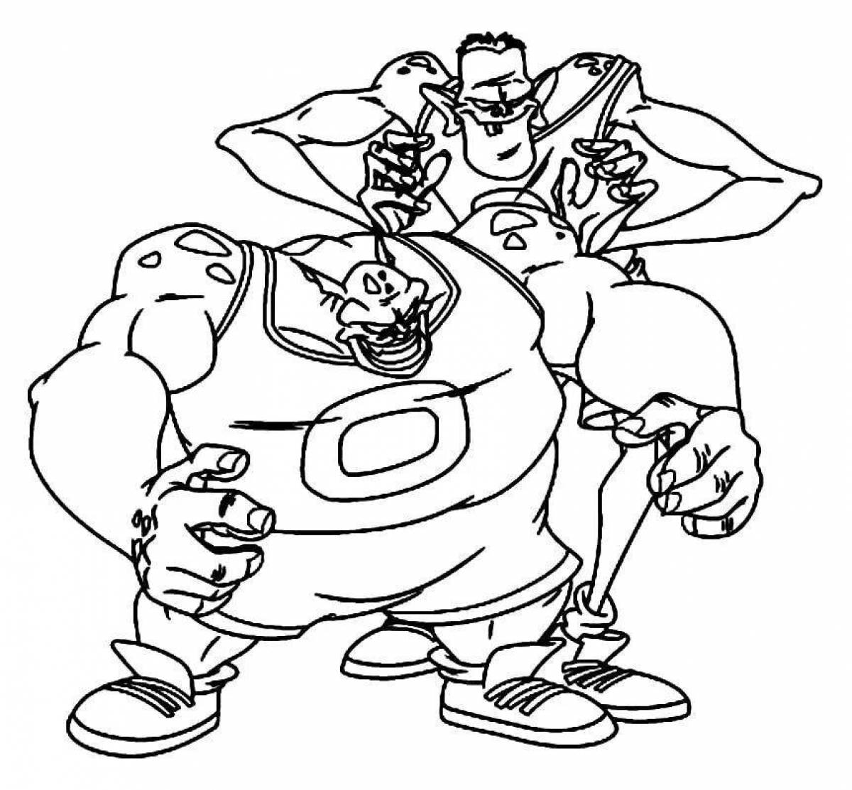 Gorgeous Space Jam coloring page
