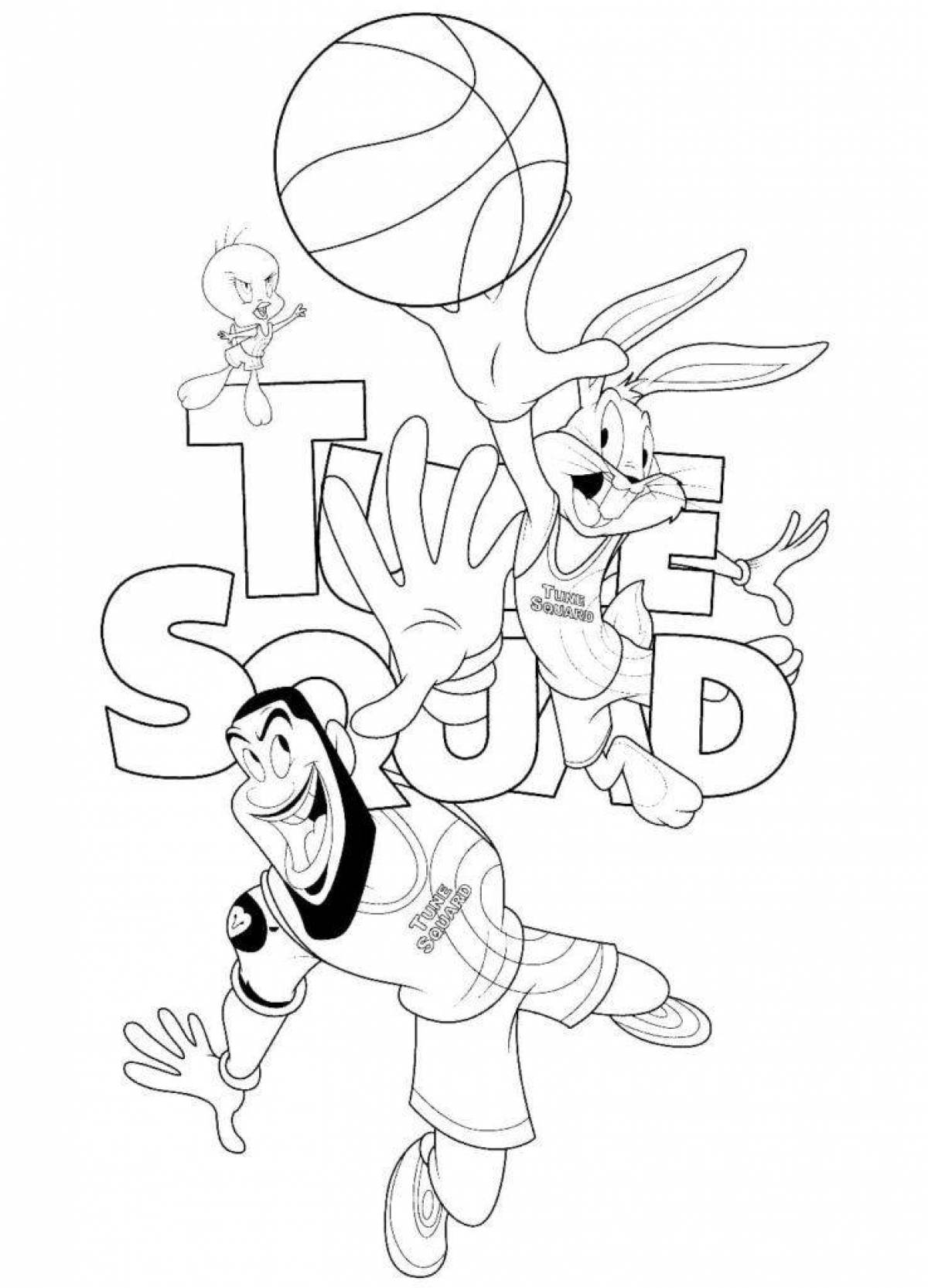 Amazing Space Jam Coloring Page