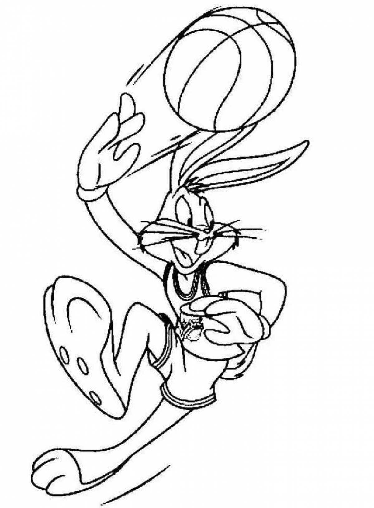 Distinguished Space Jam coloring page
