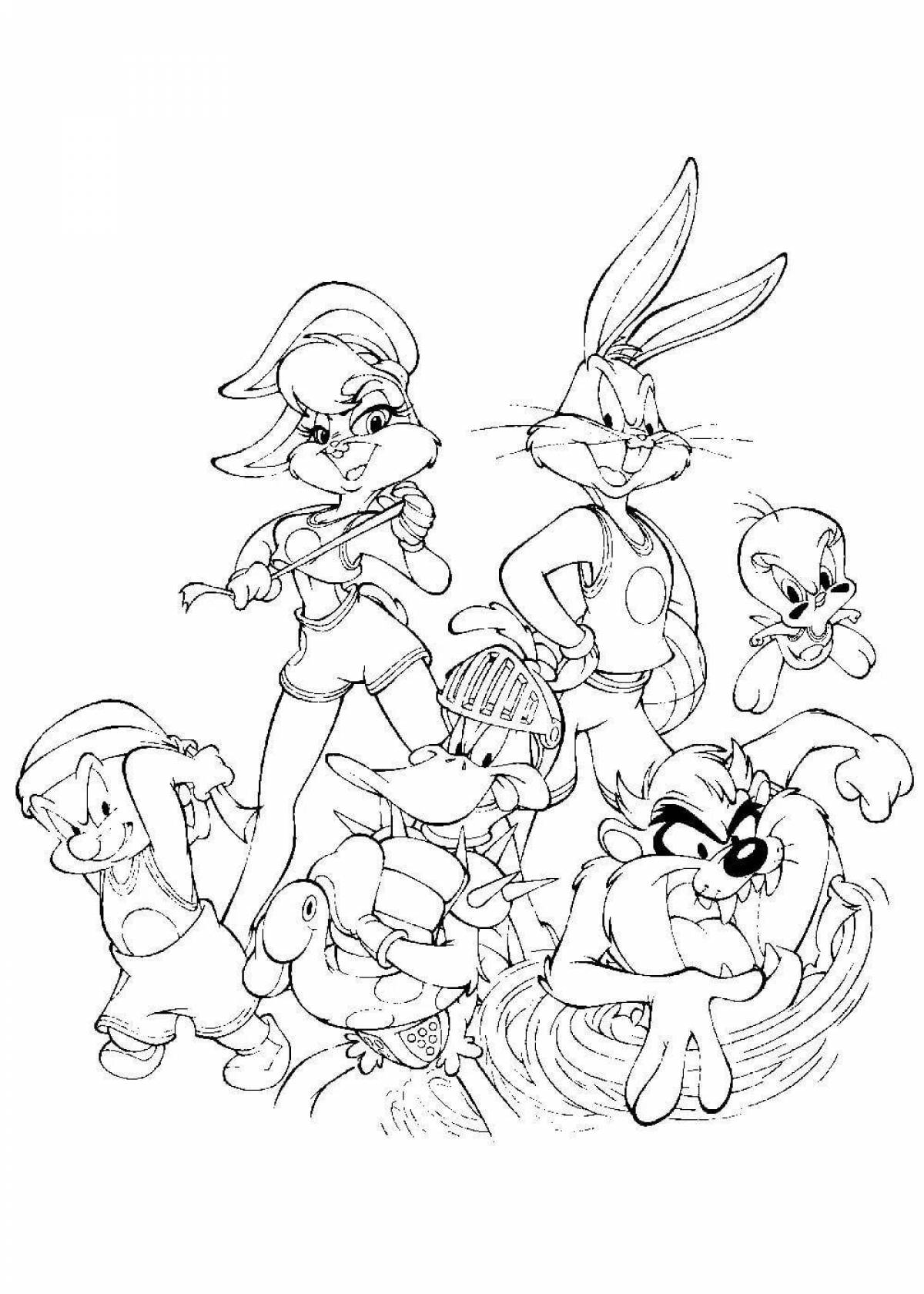 Shiny Space Jam coloring page