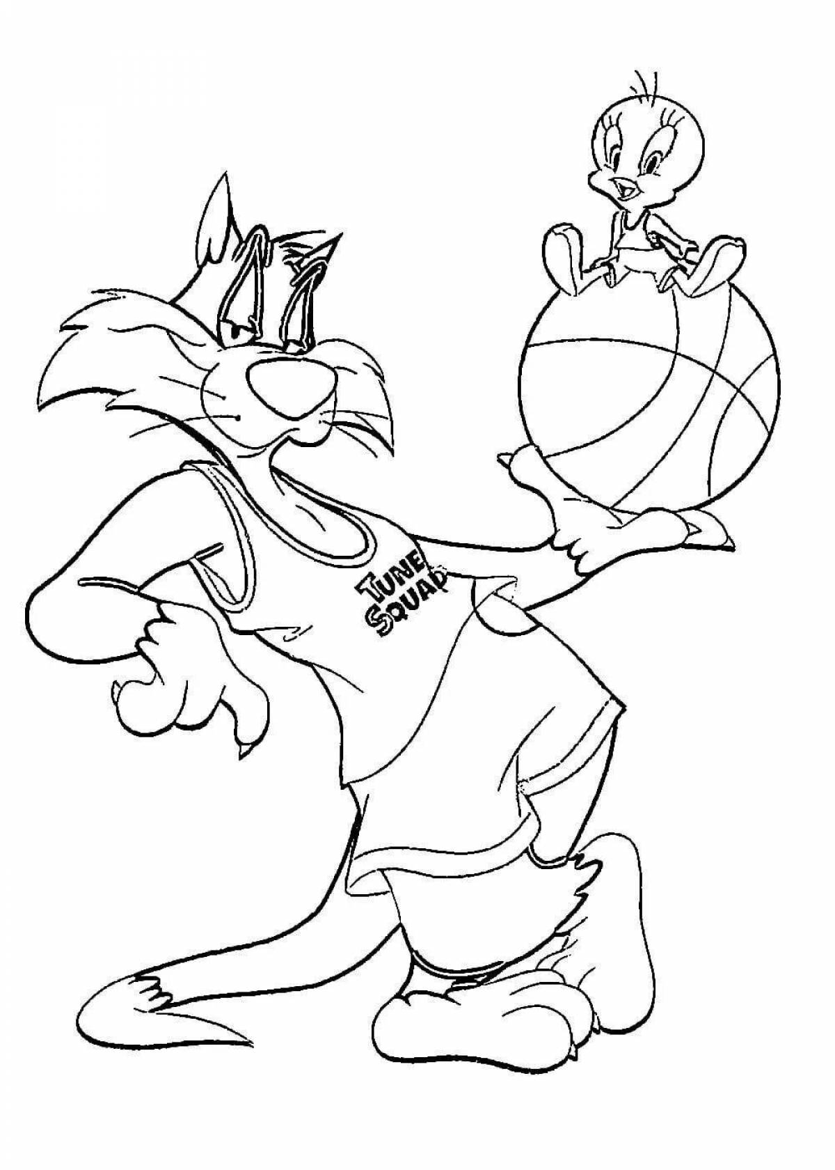 Colouring awesome space jam