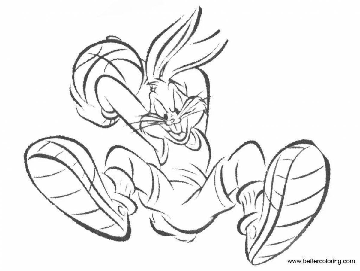 Unforgettable Space Jam coloring page