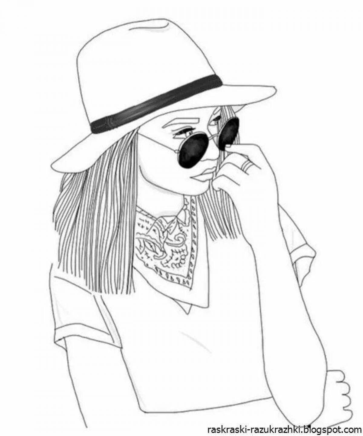 Coloring book exquisite fashionista