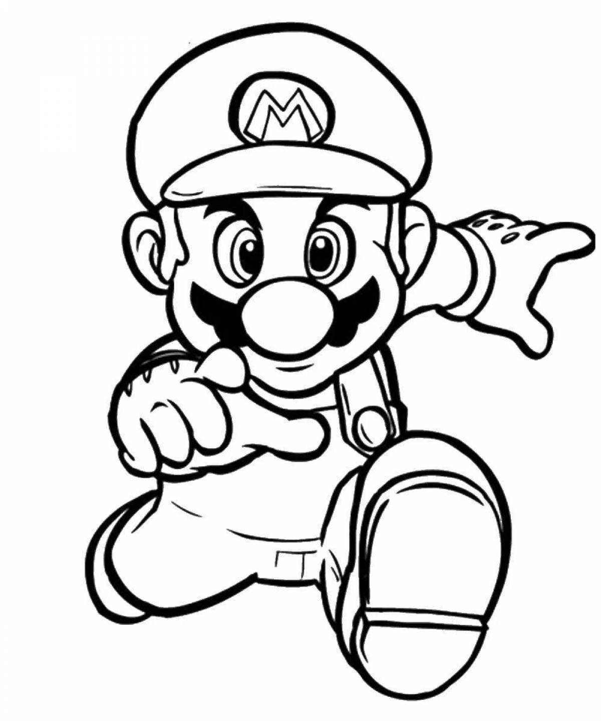 Creative mario coloring book