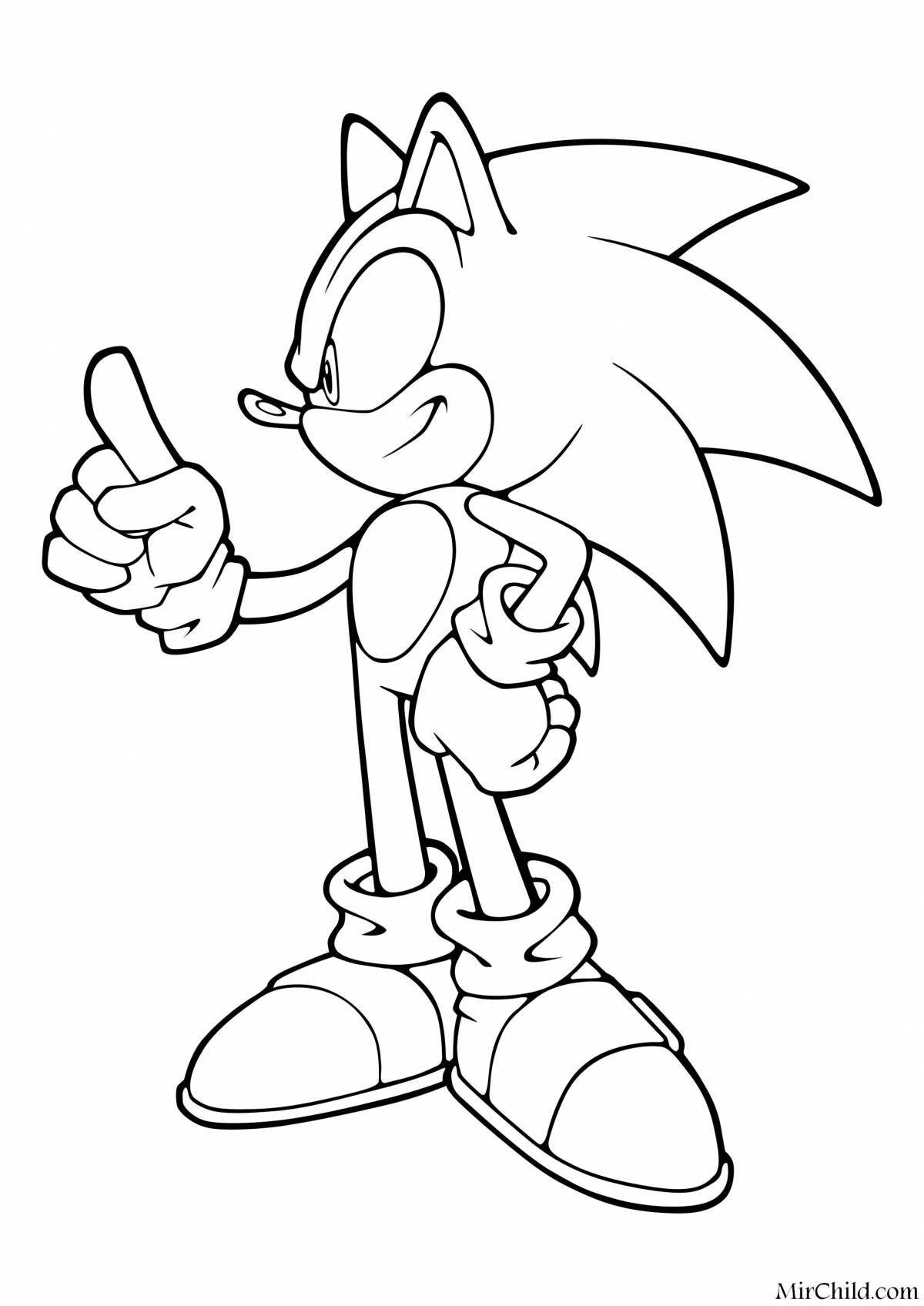 Mega sonic coloring page update