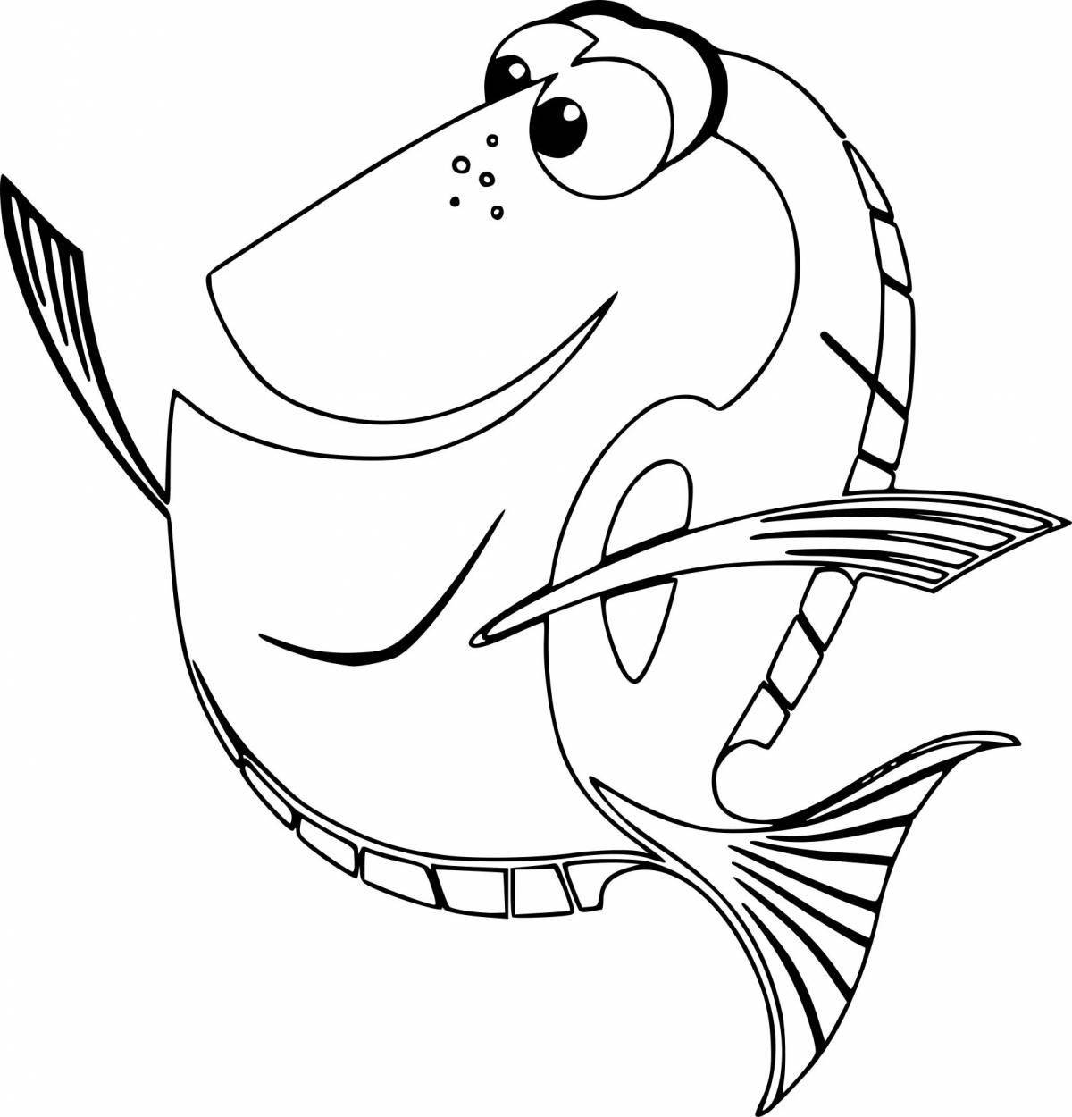 Great dory fish coloring book