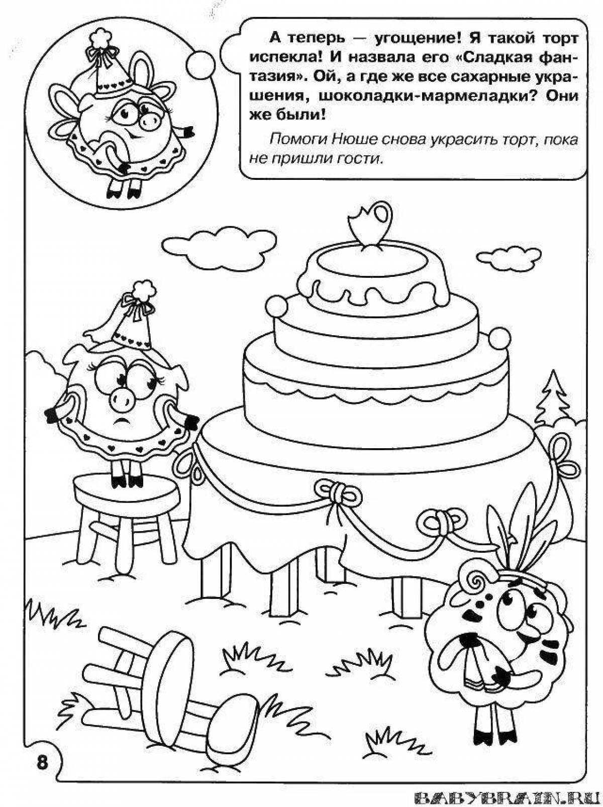 Outstanding smart smeshariki coloring pages
