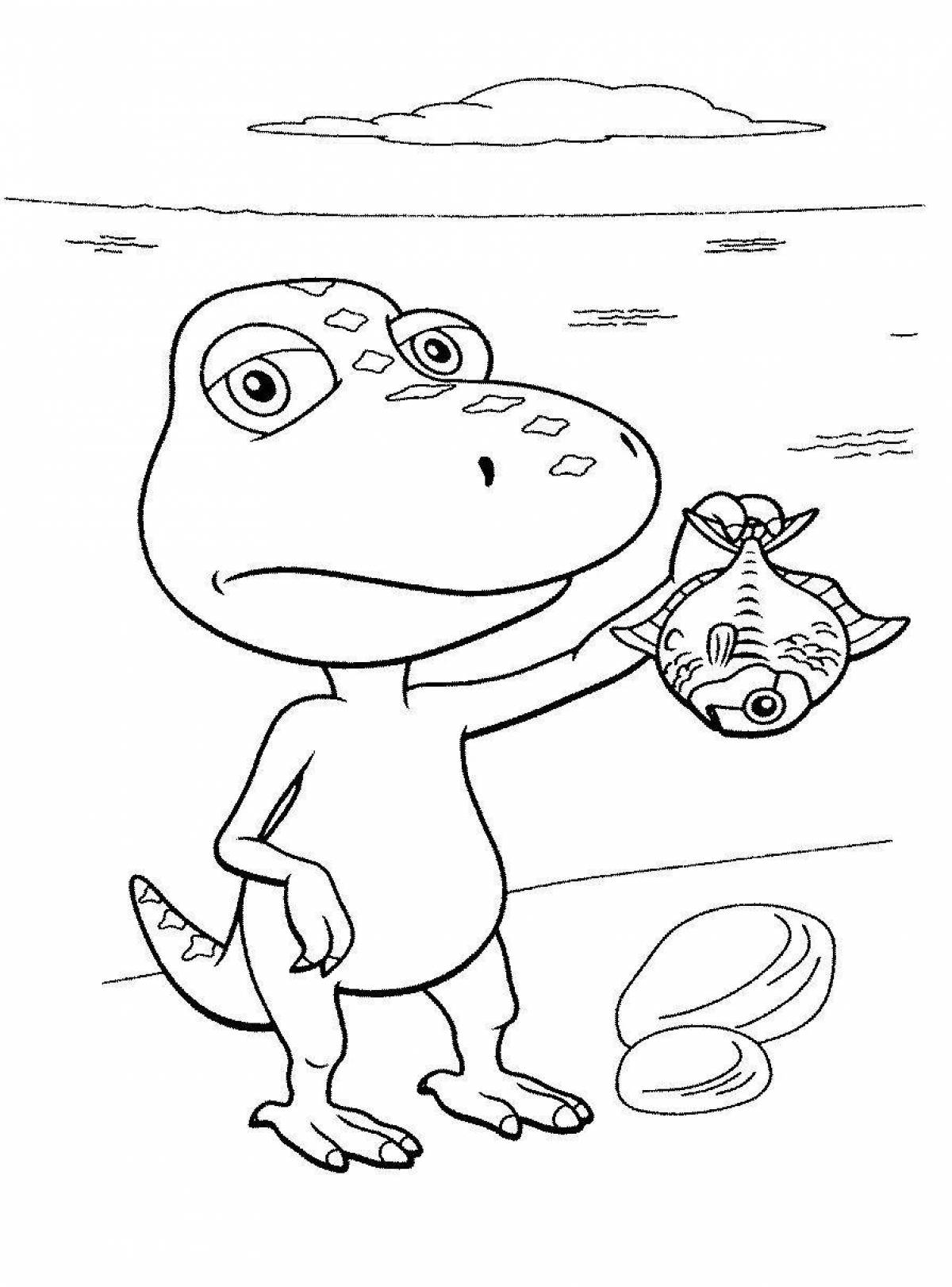 Coloring page bold turbosaurs