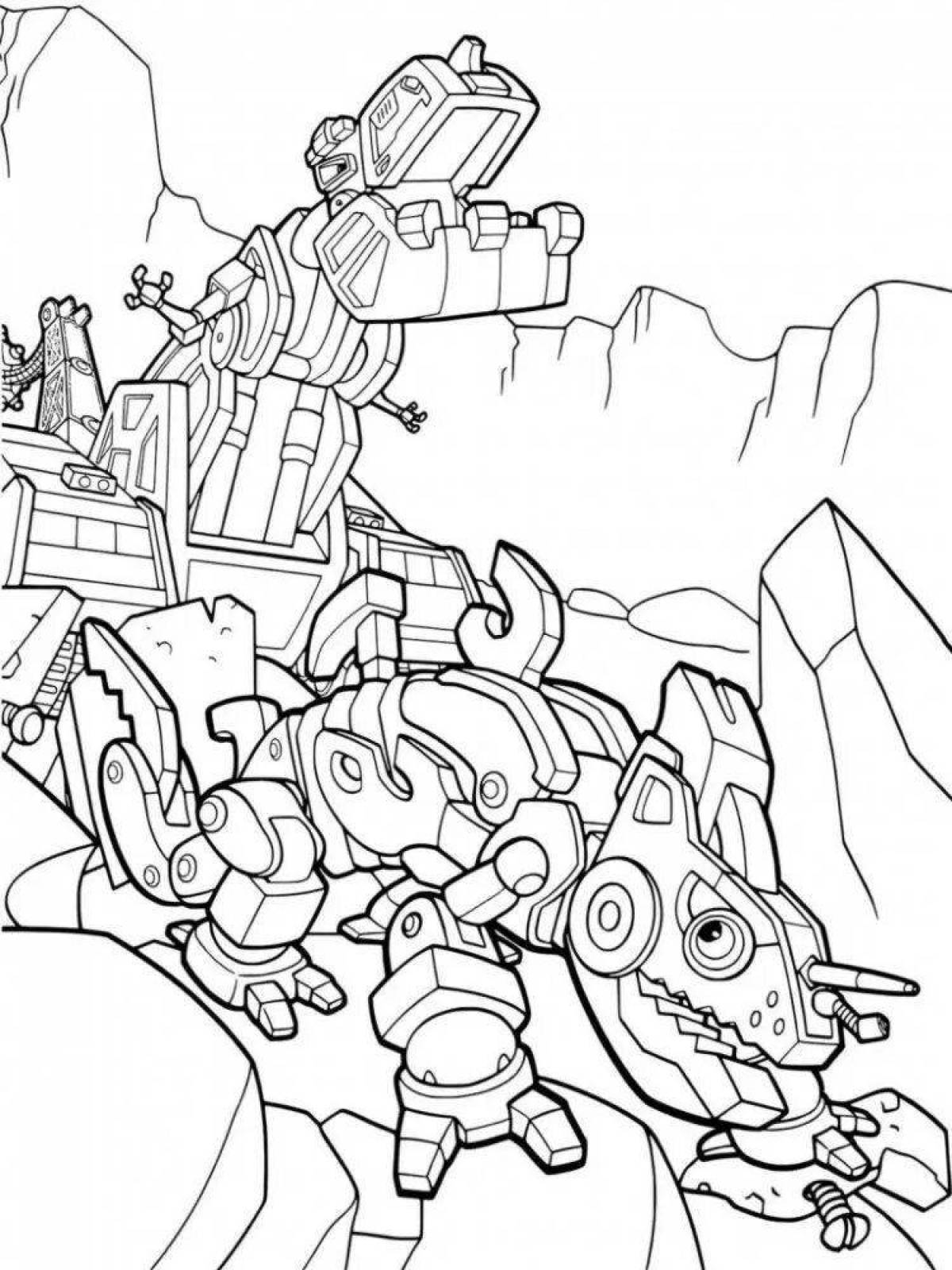 Glorious turbosaurus coloring page