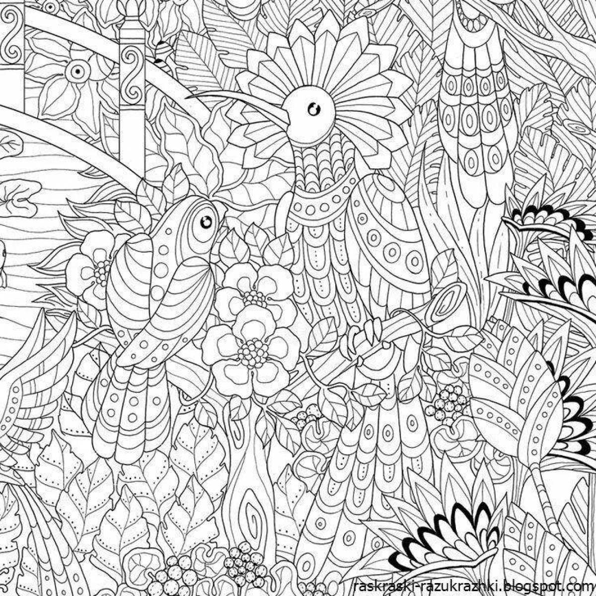 Fancy coloring for adult children