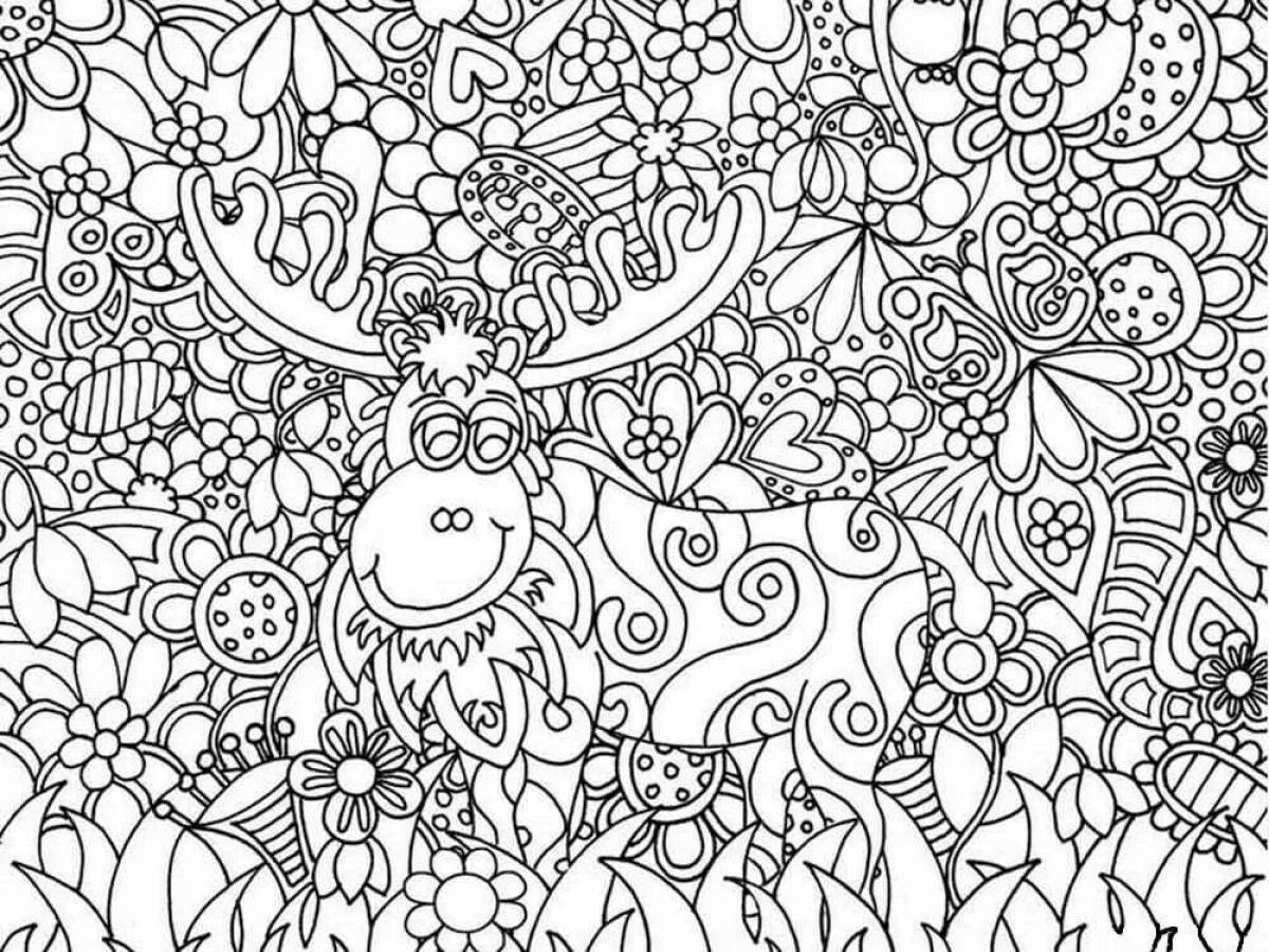 Energy coloring book for adult children