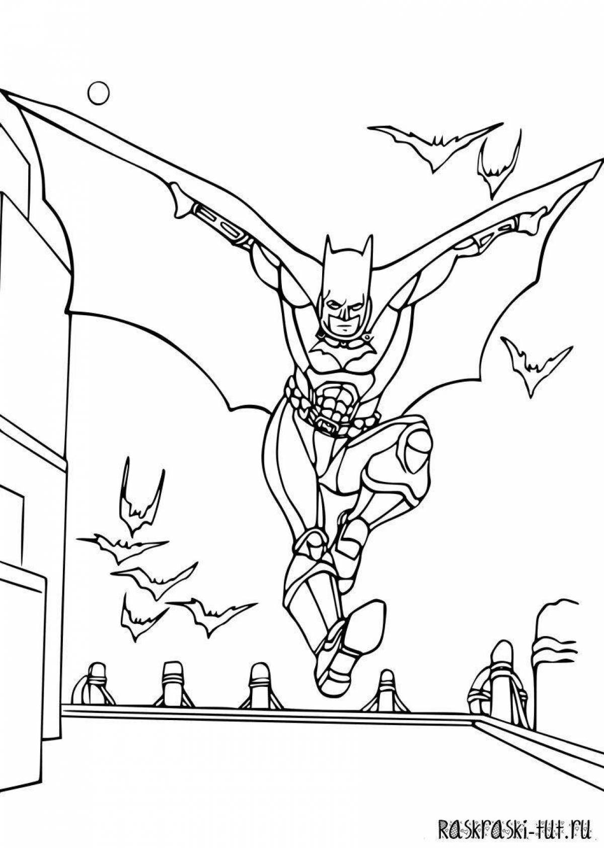 Majestic batman coloring page