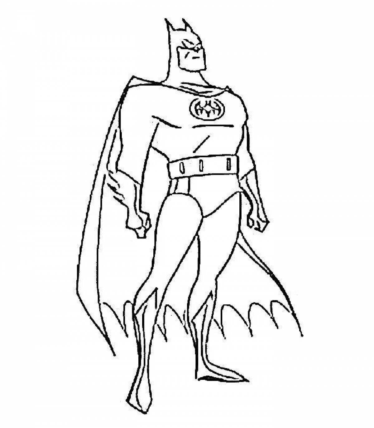 Fearless Batman coloring page