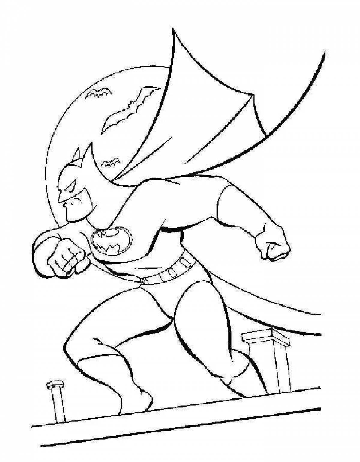 Coloring book brave batman