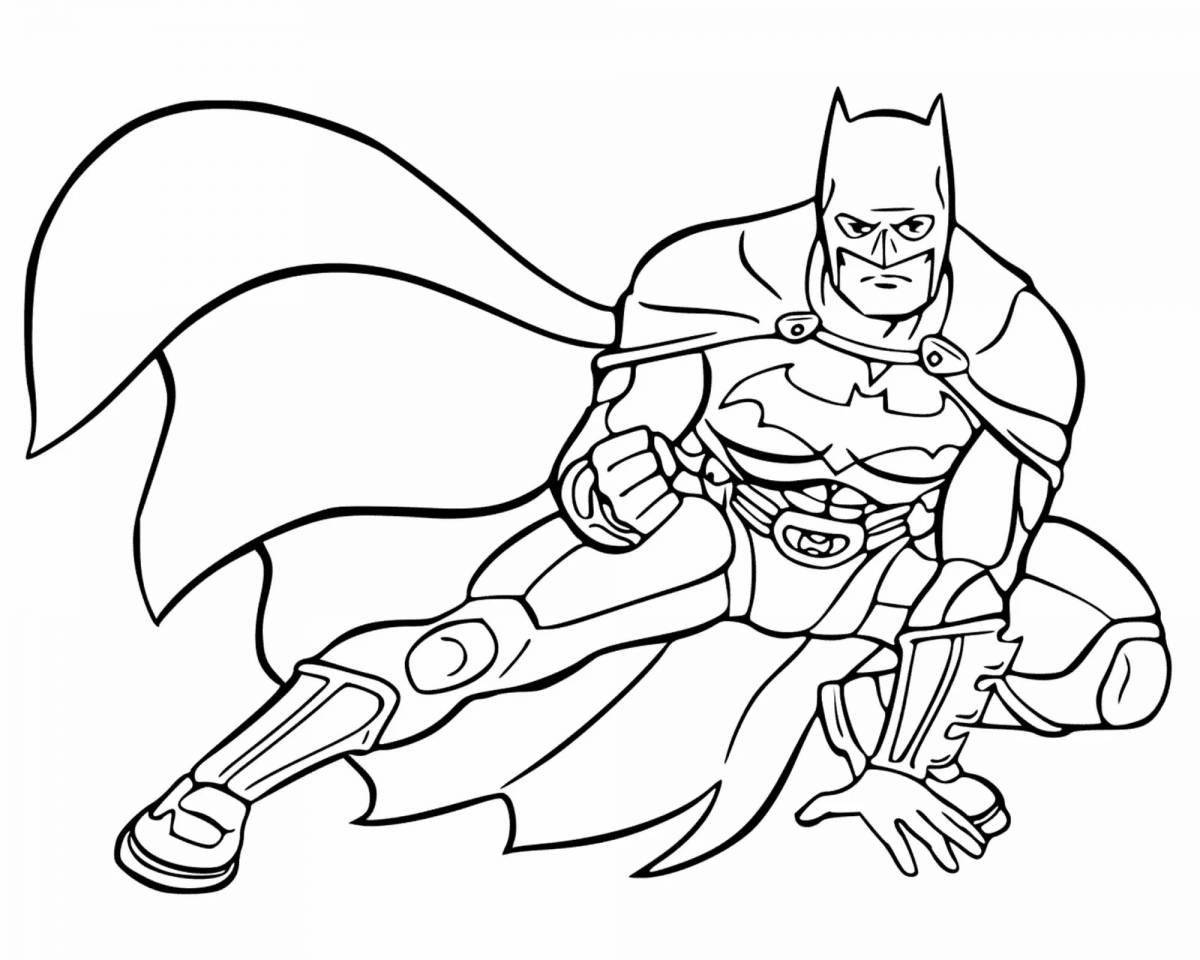 Coloring book tenacious batman