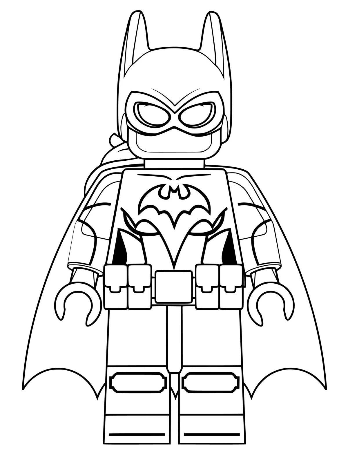 Coloring funny batman