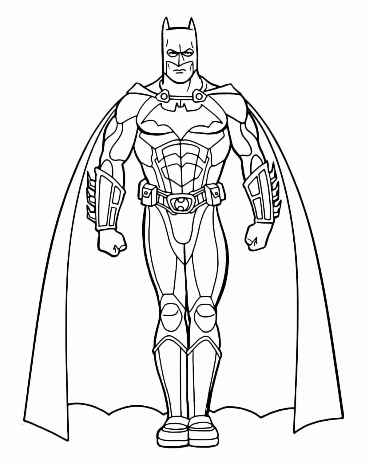 Fabulous Batman coloring page