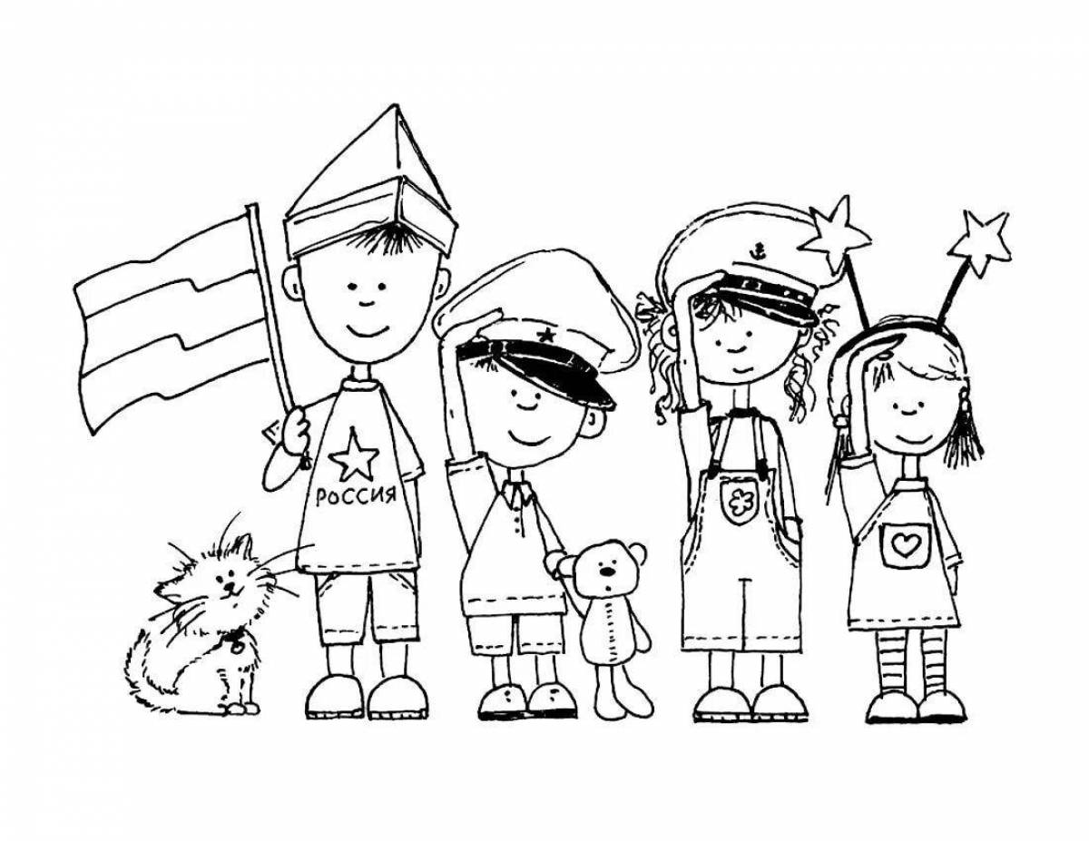 Coloring page charming soldier page February 23