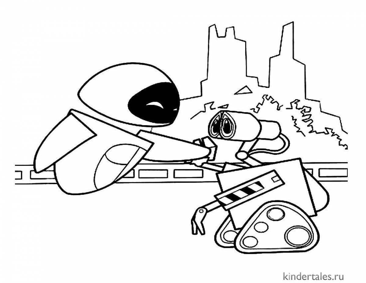 Wally and Eve's adorable coloring book