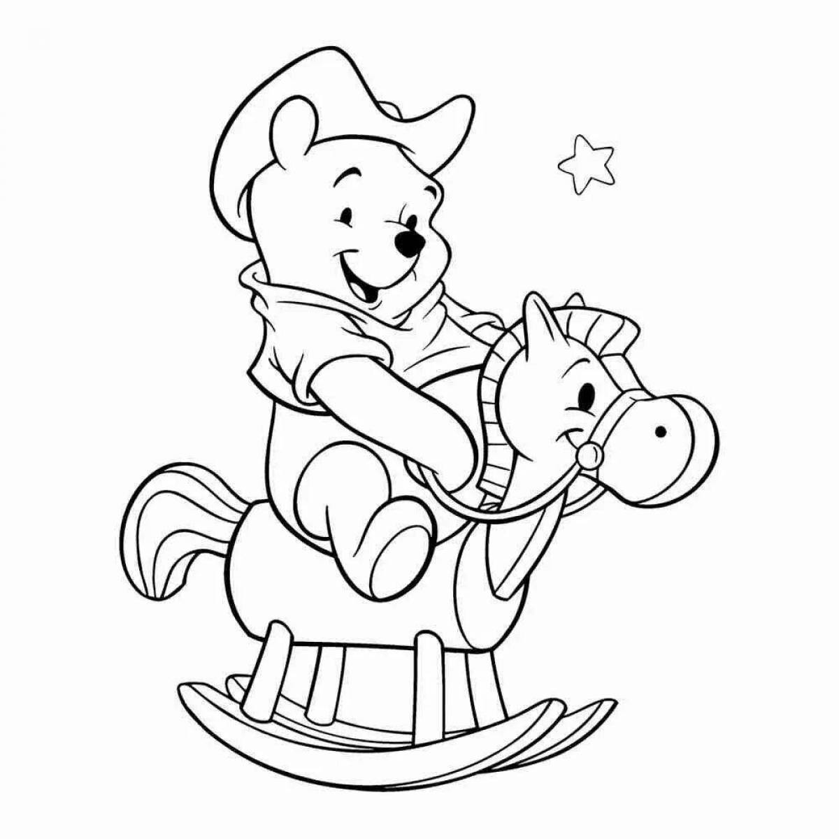 Snuggly coloring page baby