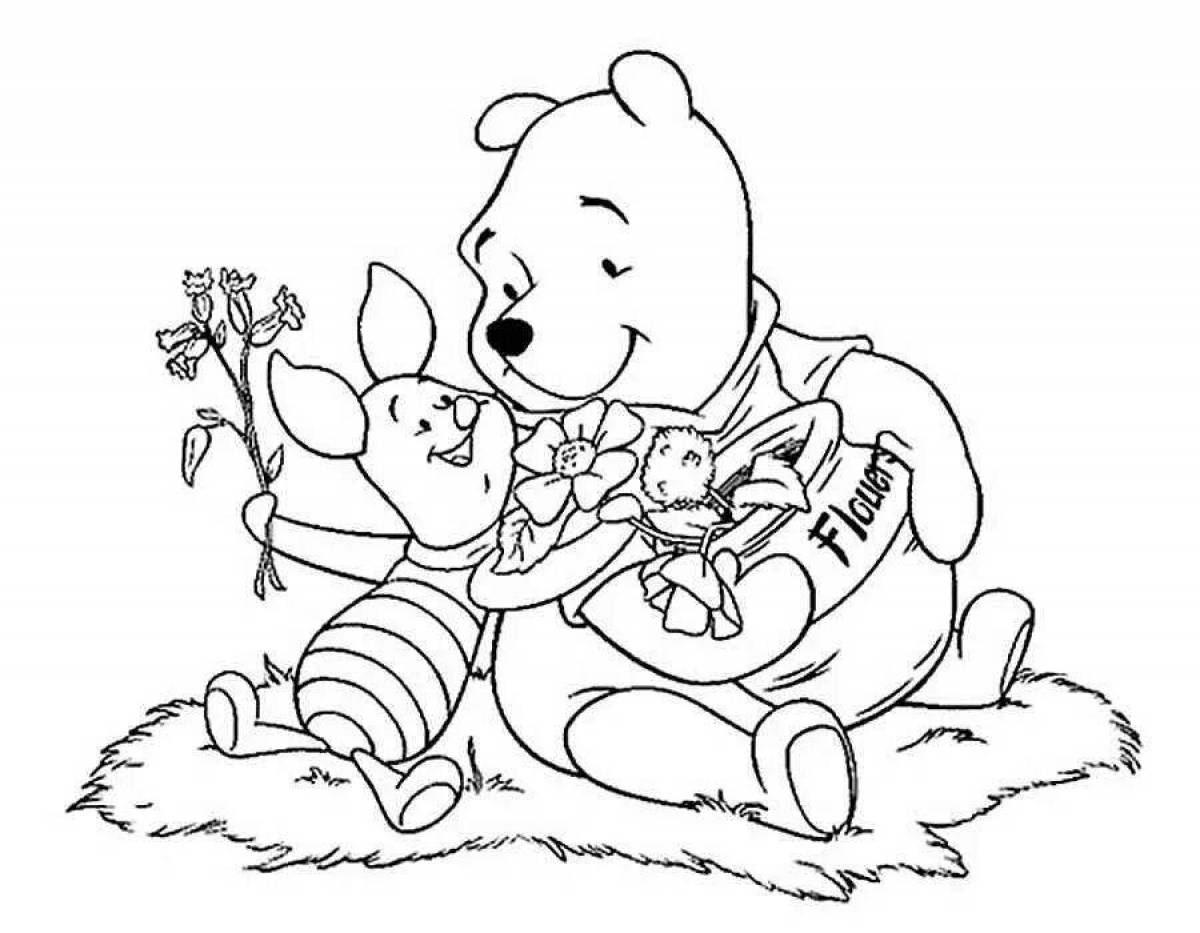 Serene baby coloring page