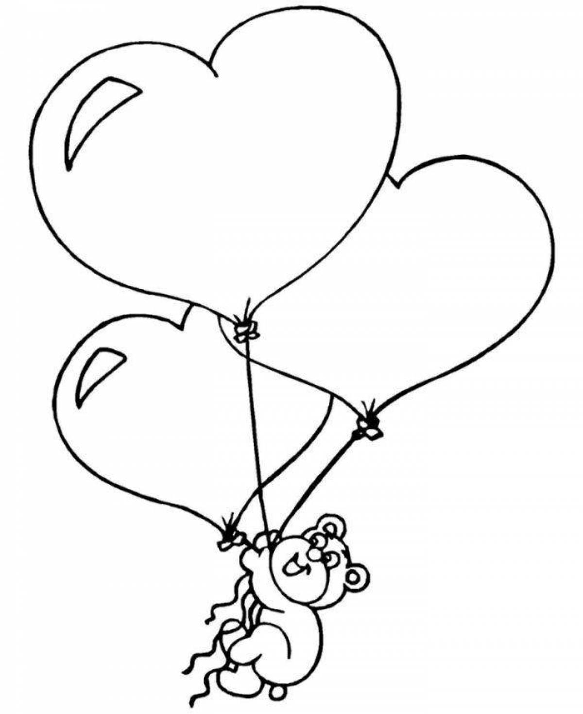 Cute valentines day coloring page