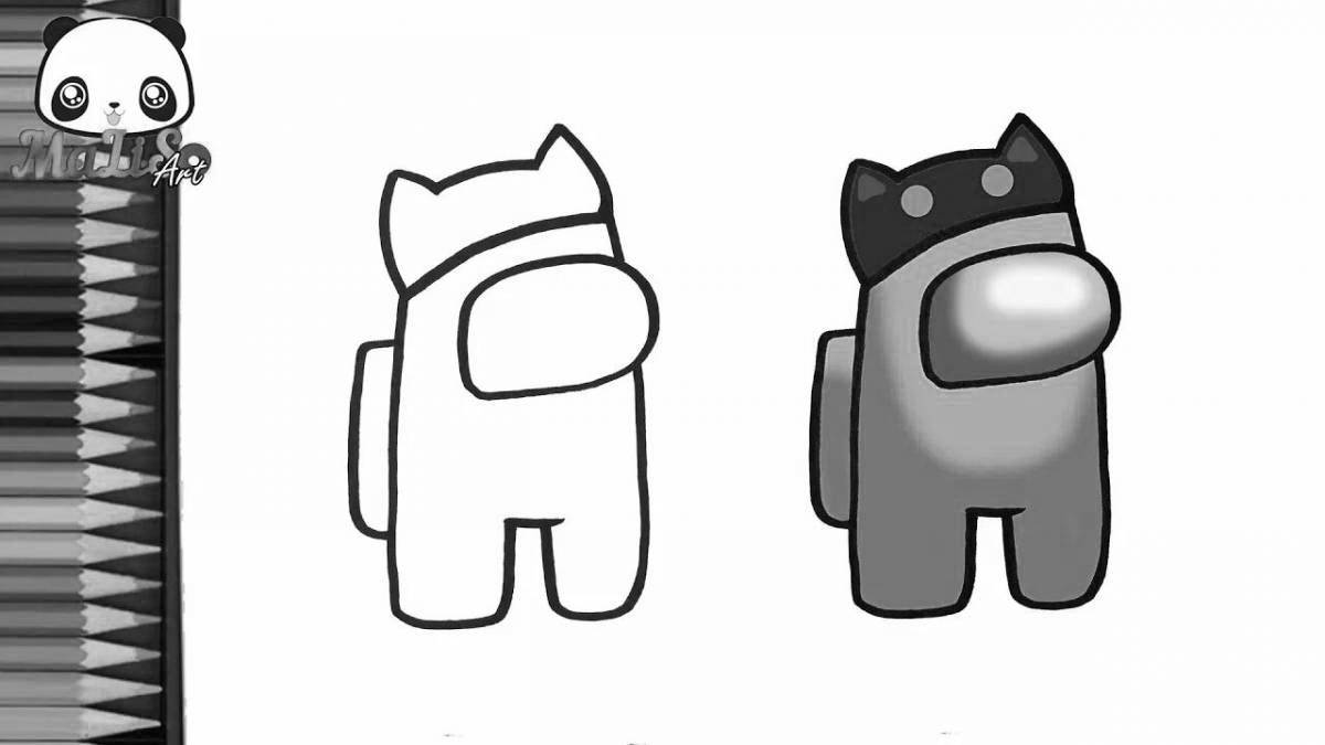 Очаровательная раскраска ace cat