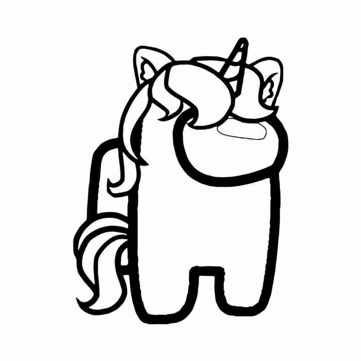 Живая страница раскраски ace cat