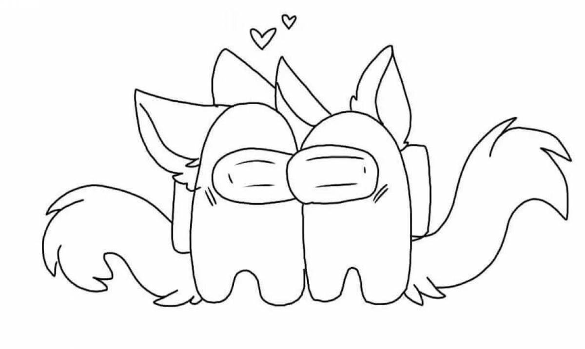 Причудливая раскраска ace cat