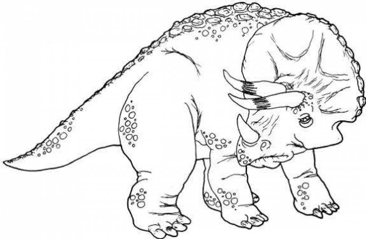 Exciting cartoon tarbosaurus coloring book