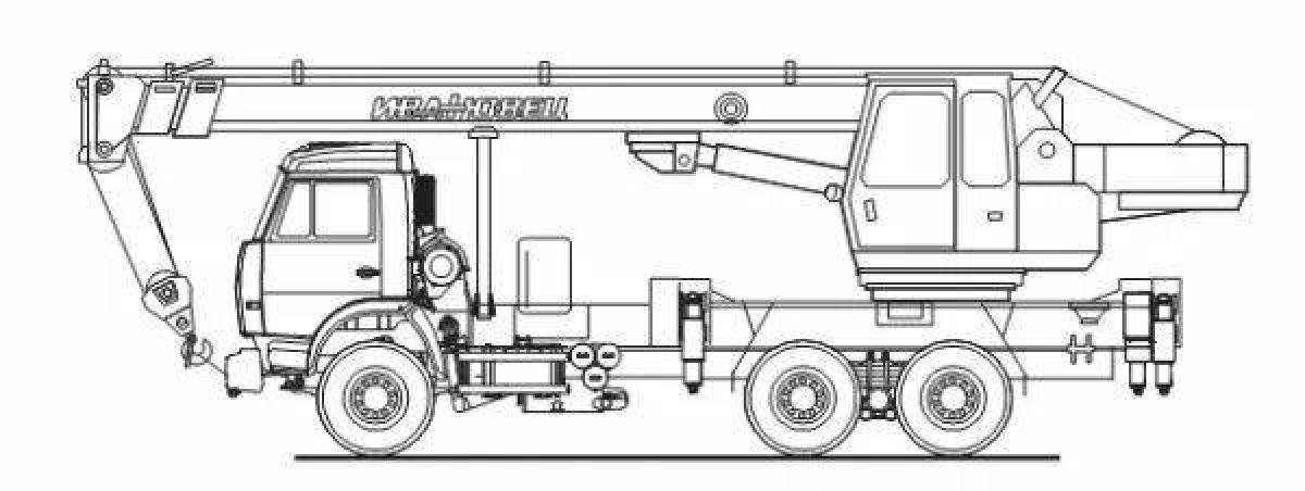 Как нарисовать автокран